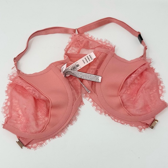 Victoria’s Secret 32DDD 32F Dream Angels Push Up Without Padding Peach Pink Bra - Picture 3 of 6